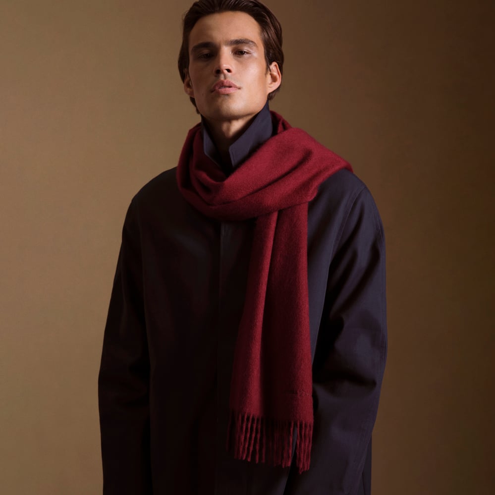 Lightweight Cashmere Scarf Bordeaux