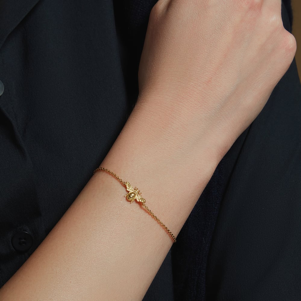 Bee Bracelet 18ct Gold Vermeil