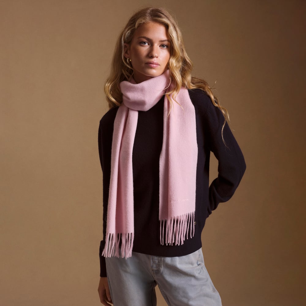 Lightweight Cashmere Scarf Pink