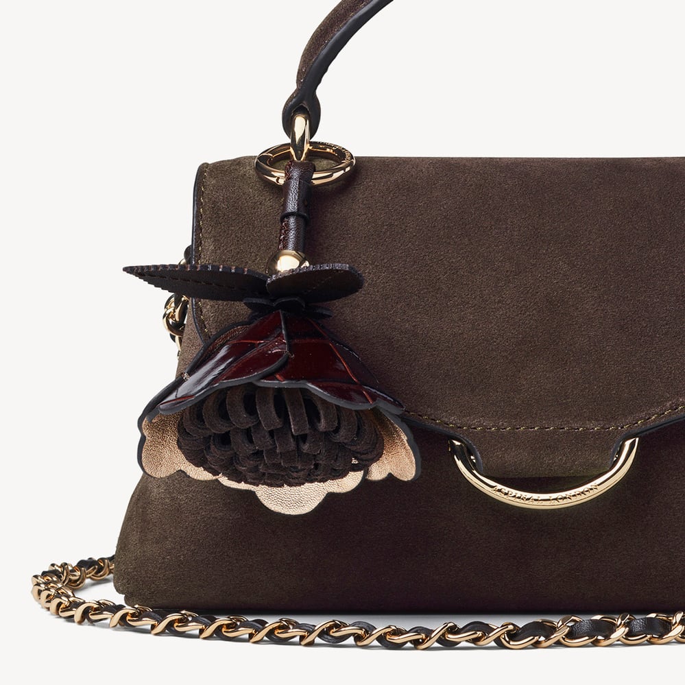 Peony Charm Deep Shine Amazon Brown Croc