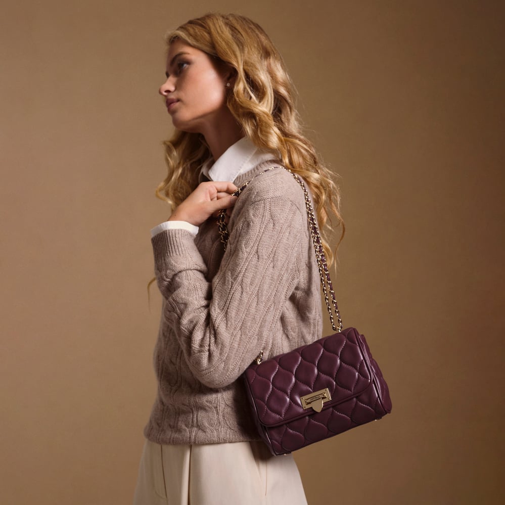 Lottie Garnet Large Quilted Nappa