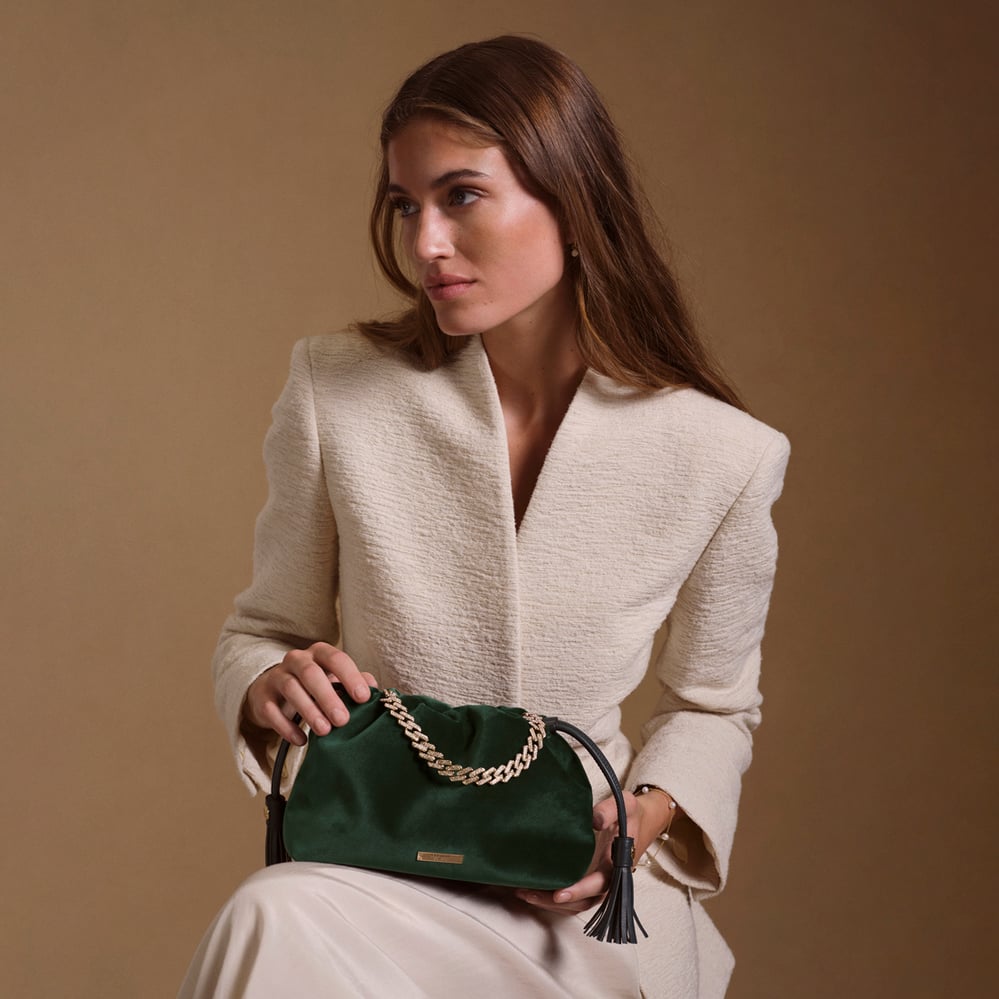 Amelia Evergreen Velvet