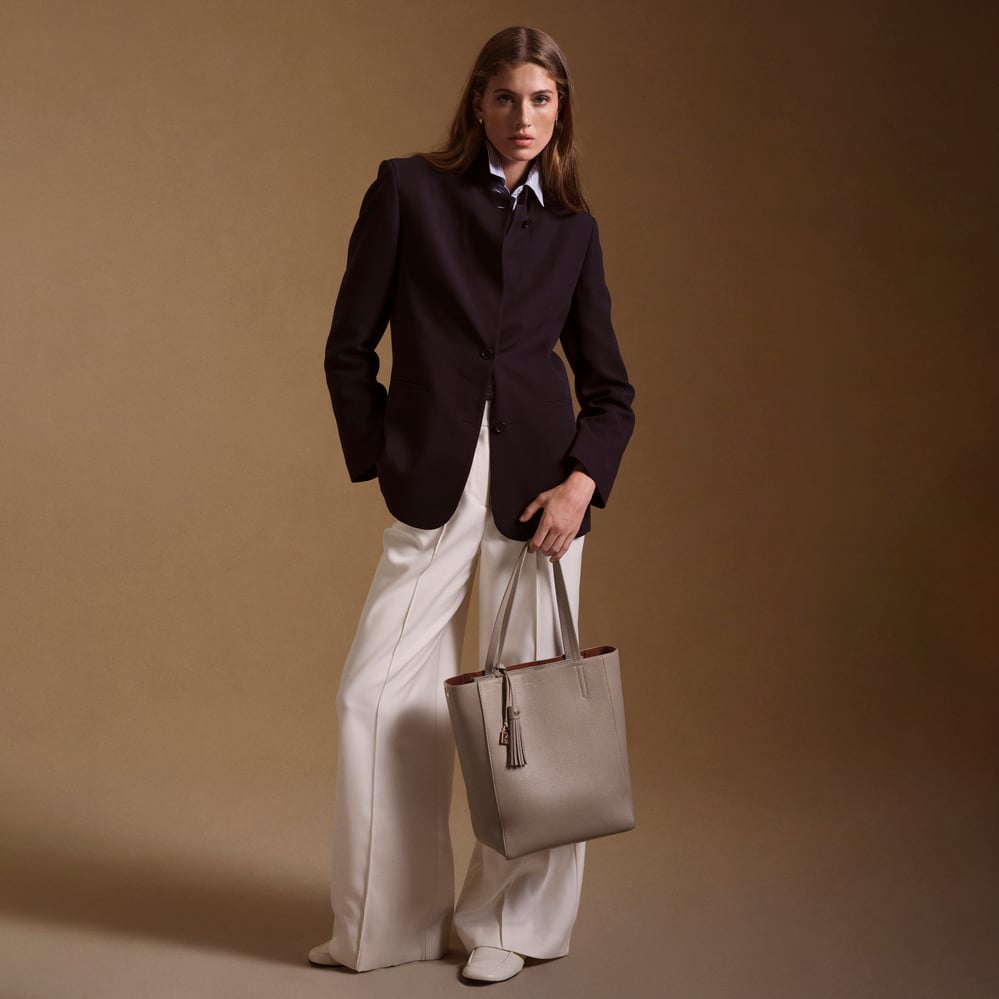 Soho Tote Moleskin Milled Pebble