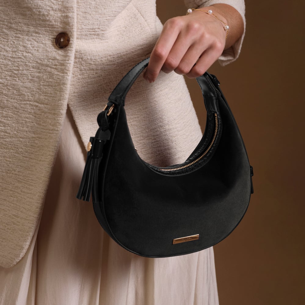 Valentina Black Velvet & High Shine Patent