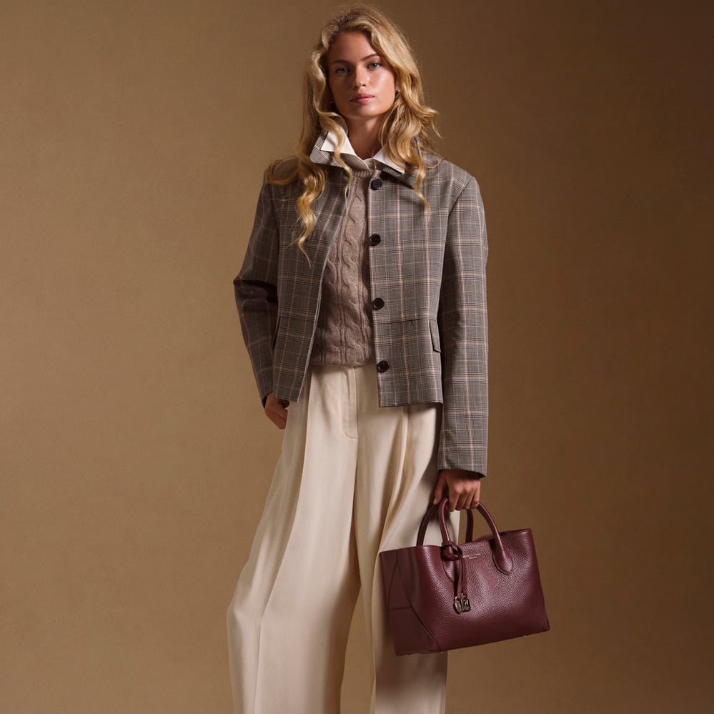 Midi London Tote Garnet Pebble