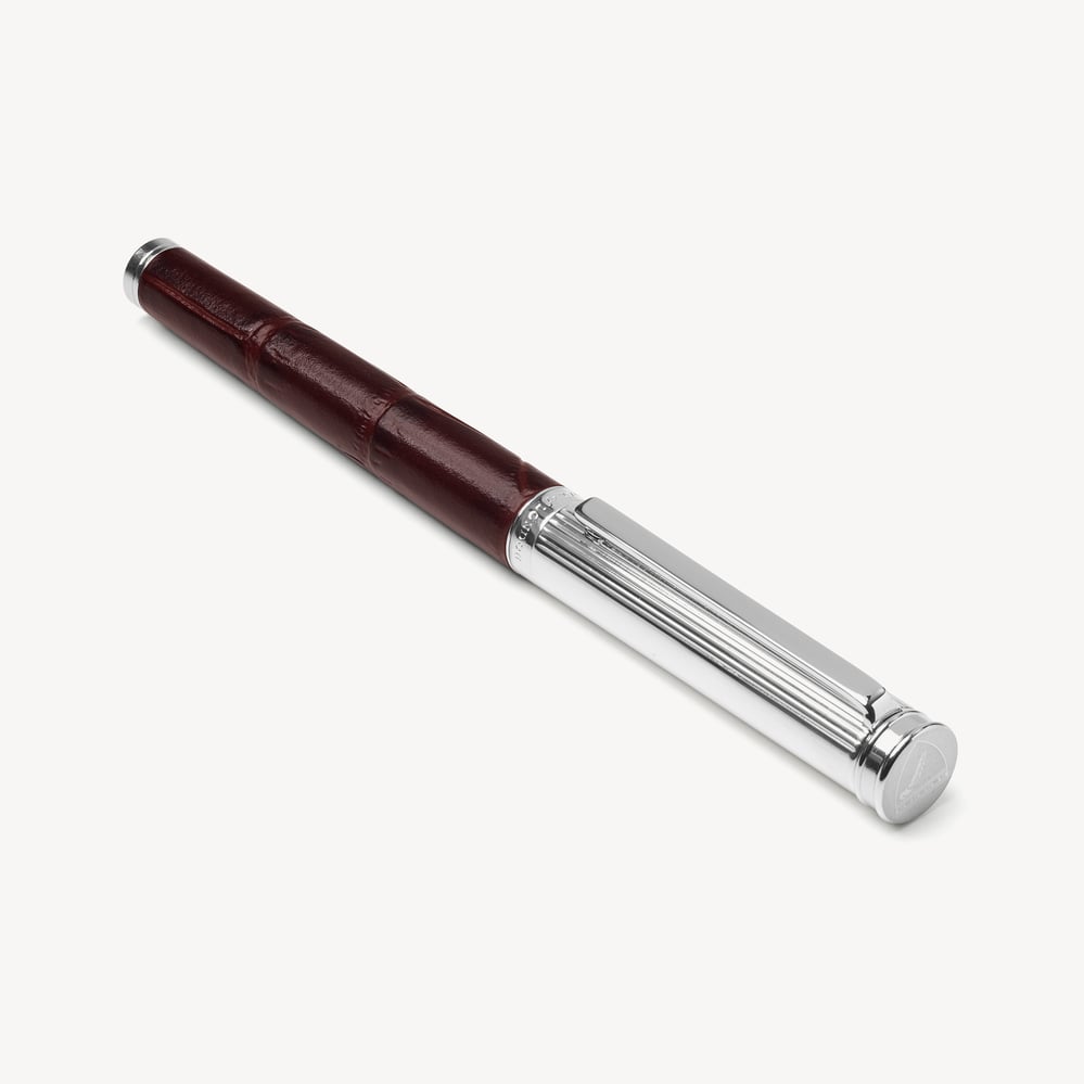 London Ballpoint Pen Deep Shine Amazon Brown Croc