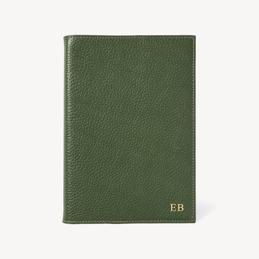 A5 Refillable Luxury Journal Racing Green Pebble