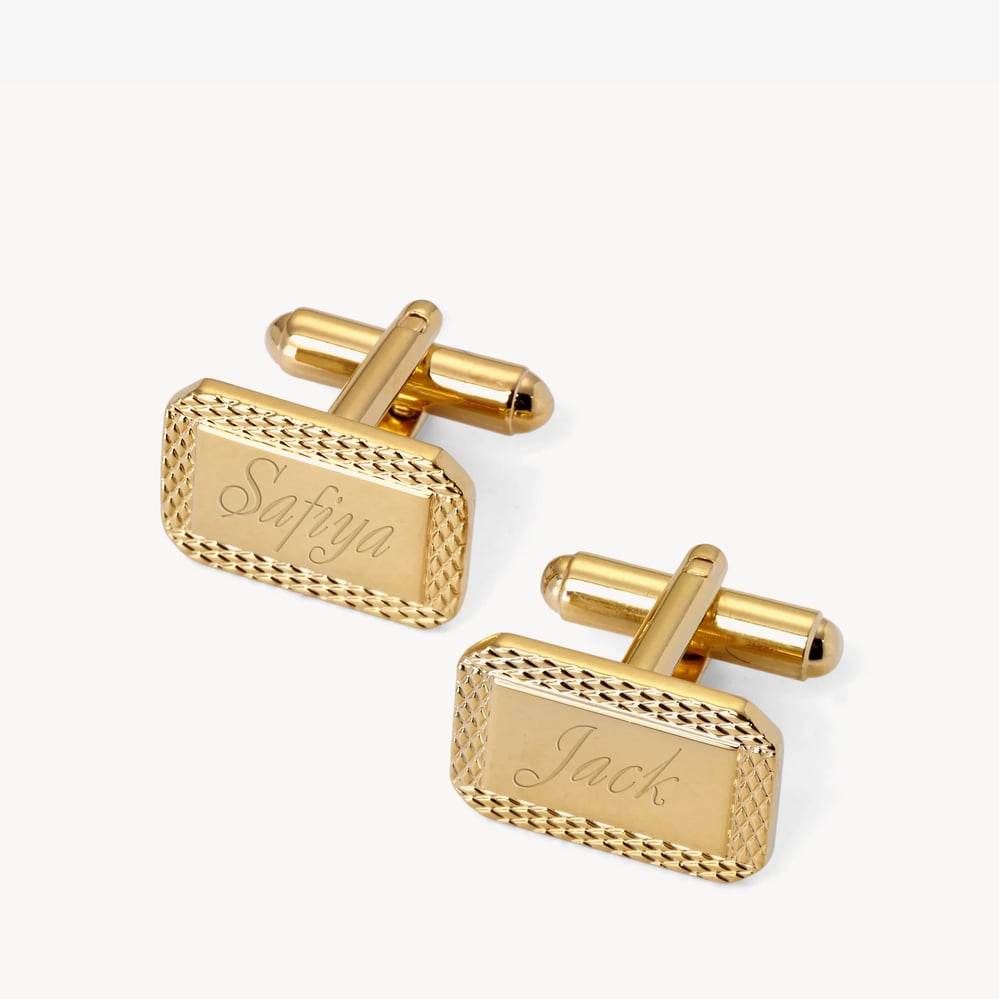 Engraved Personalised Cufflinks