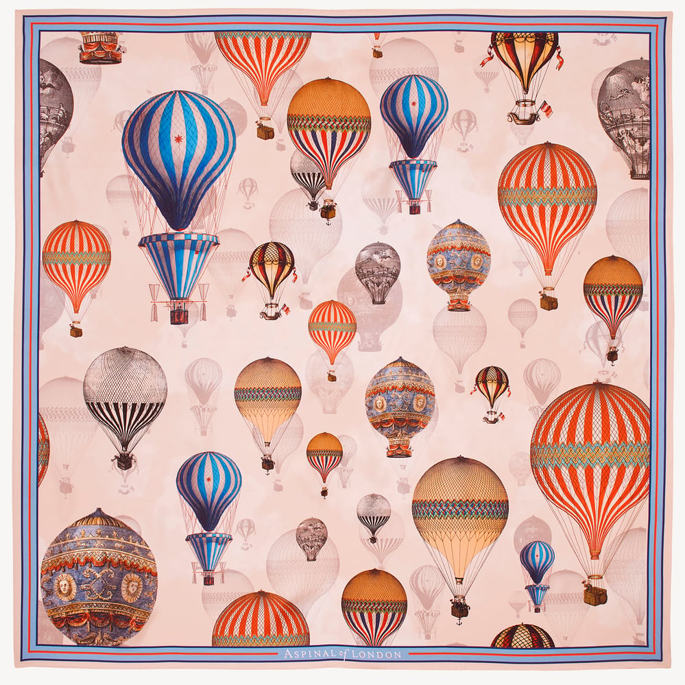 Up Up & Away Silk Scarf Neutral Pure Silk