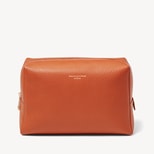 London Toiletry Bag in Marmalade Pebble from Aspinal of London
