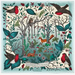 Robin Silk Scarf in Teal from Aspinal of London