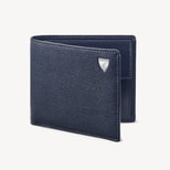 Billfold Coin Wallet in Navy Saffiano & Smooth Navy from Aspinal of London
