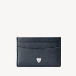 Slim Credit Card Holder in Navy Saffiano from Aspinal of London