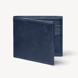 8 Card Billfold Wallet in Smooth Navy from Aspinal of London