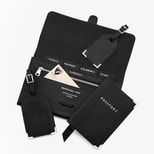 Travel Collection in Black Saffiano from Aspinal of London