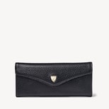 Sunglasses Case in Black Pebble from Aspinal of London