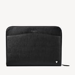 City Laptop Leather Folio Case in Black Saffiano from Aspinal of London