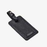 Luggage Tag in Black Pebble from Aspinal of London