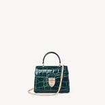 Nano Mayfair® in Evergreen Patent Croc from Aspinal of London