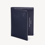 Credit Card Wallet with Notes Pocket in Smooth Navy from Aspinal of London