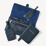 Travel Collection in Navy Saffiano from Aspinal of London