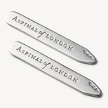 Sterling Silver Collar Stiffeners from Aspinal of London