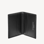 Double Fold Credit Card Holder in Black Pebble from Aspinal of London