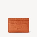 Slim Credit Card Holder in Marmalade Pebble from Aspinal of London