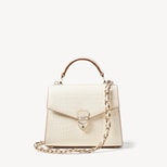 Midi Mayfair® 2 in Ivory Patent Croc from Aspinal of London
