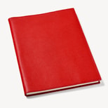 A4 Refillable Journal in Cardinal Red Pebble from Aspinal of London