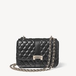 Lottie in Black Quilted Nappa from Aspinal of London
