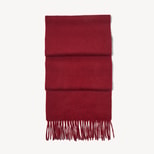 Pure Cashmere Scarf in Cardinal Red Cashmere from Aspinal of London