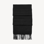 Pure Cashmere Scarf in Black from Aspinal of London