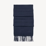 Pure Cashmere Scarf in Navy from Aspinal of London