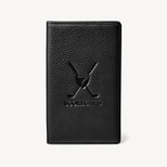 Golf Scorecard Holder in Black Pebble from Aspinal of London