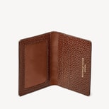 ID & Travel Card Case in Tobacco Pebble from Aspinal of London