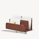 Letter Rack in Tobacco Pebble from Aspinal of London