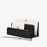 Letter Rack in Black Pebble from Aspinal of London