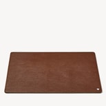 A3 Desk Pad in Tobacco Pebble from Aspinal of London