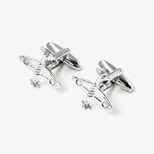 Sterling Silver Spitfire Cufflinks from Aspinal of London