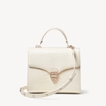 Mayfair® in Ivory Patent Croc from Aspinal of London
