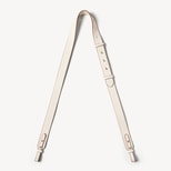 Ella Bag Strap in Ivory Pebble from Aspinal of London