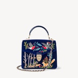 Midi Mayfair® in Woodland Hand Embroidery on Velvet from Aspinal of London