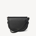 Stella Satchel Crossbody in Black Pebble from Aspinal of London