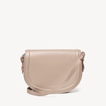 Stella Satchel Crossbody in Soft Taupe Pebble from Aspinal of London