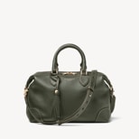 Hudson Midi in Forest Green Milled Pebble from Aspinal of London