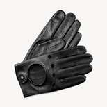 Men's Driving Gloves in Black Nappa from Aspinal of London