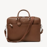 48 Hour Mount Street Travel Bag in Tobacco Pebble from Aspinal of London
