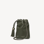 Soho Crossbody Pouch in Forest Green Milled Pebble from Aspinal of London