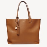 Hudson Tote in Tan Milled Pebble from Aspinal of London
